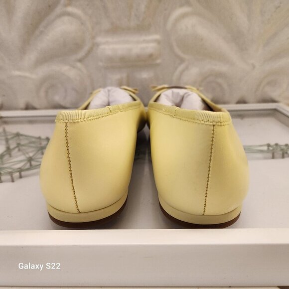 Franco Sarto Leather "Abigail" Yellow Ballet flats. NIB. Size 7 - Picture 4 of 9